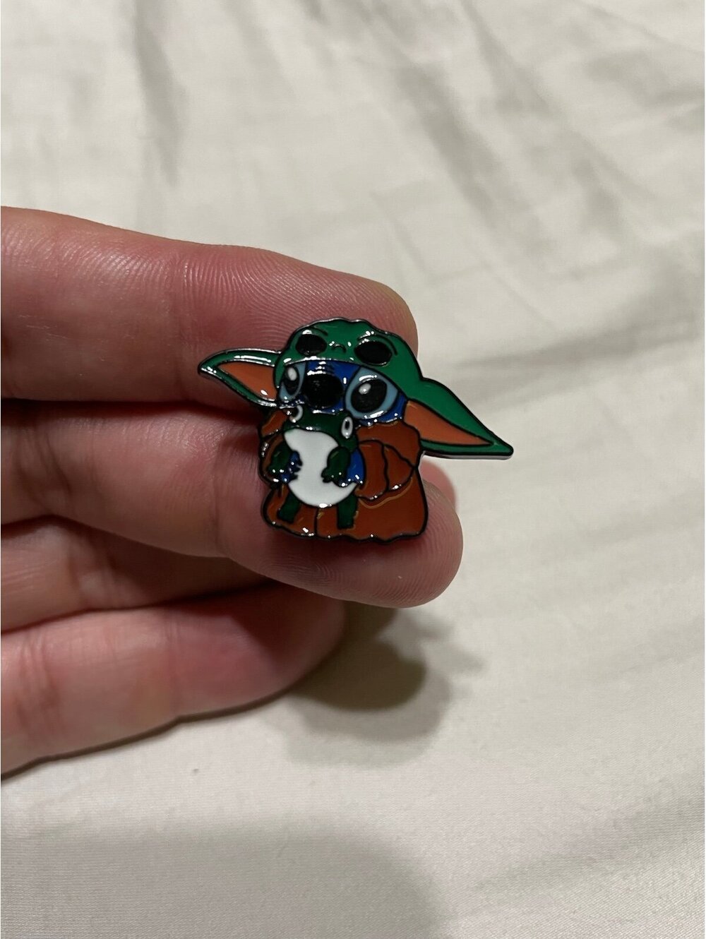 Baby Yoda enamel pin lilo and stitch brooch anime star wars